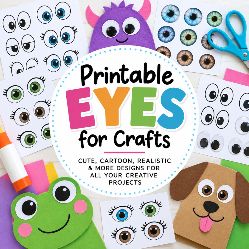 Printable Eyes for Crafts