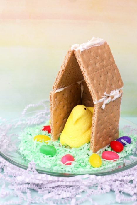 Peeps House with Graham Crackers