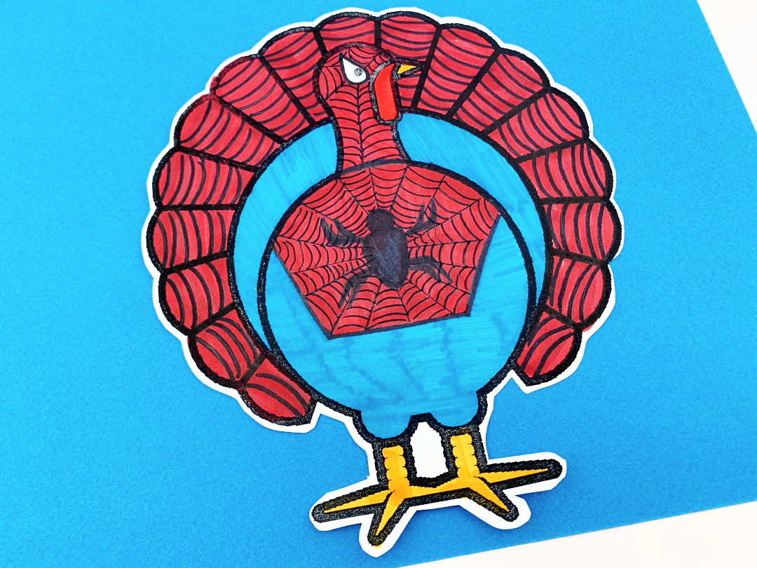 Disguise a Turkey Spiderman