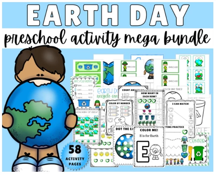 Printable Earth Day Activities for Kids - Mom. Wife. Busy Life.