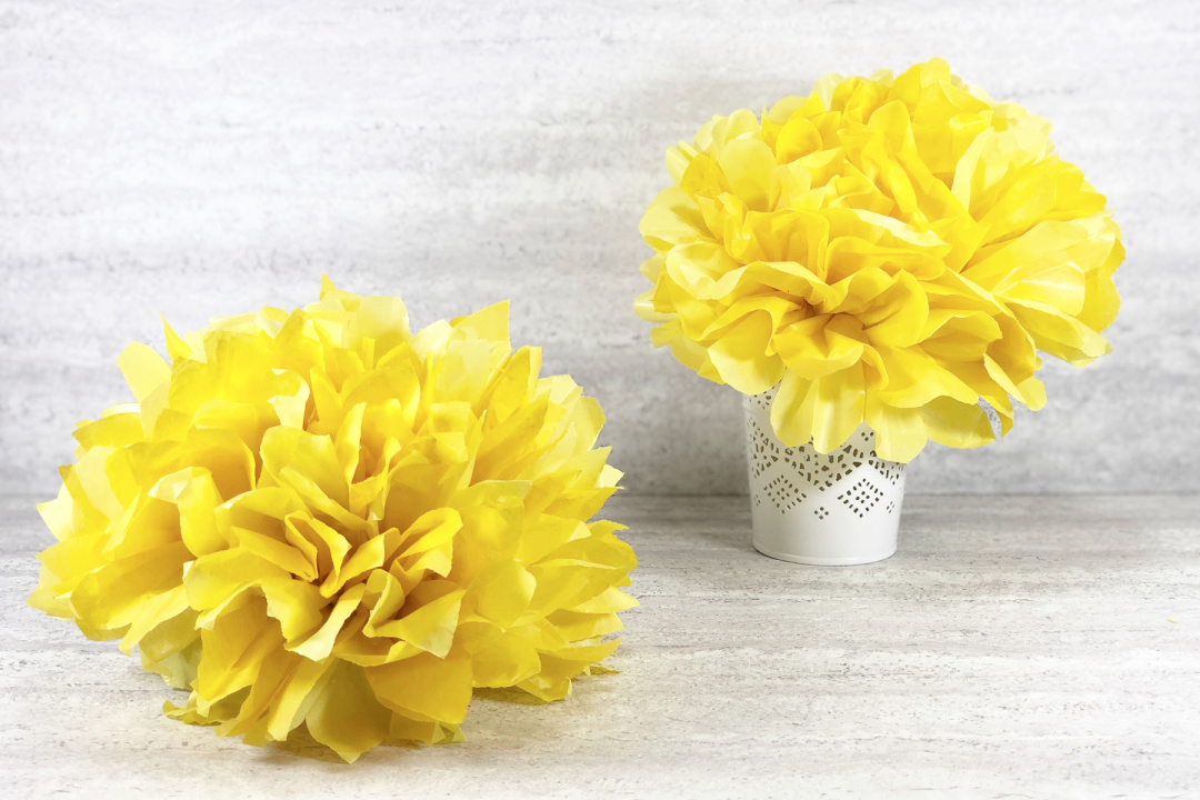 Tissue Paper Flower Craft