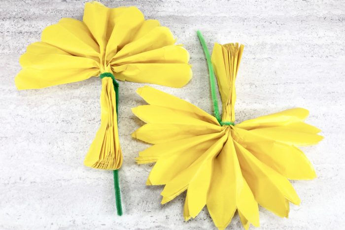 Tissue Paper Flower Craft