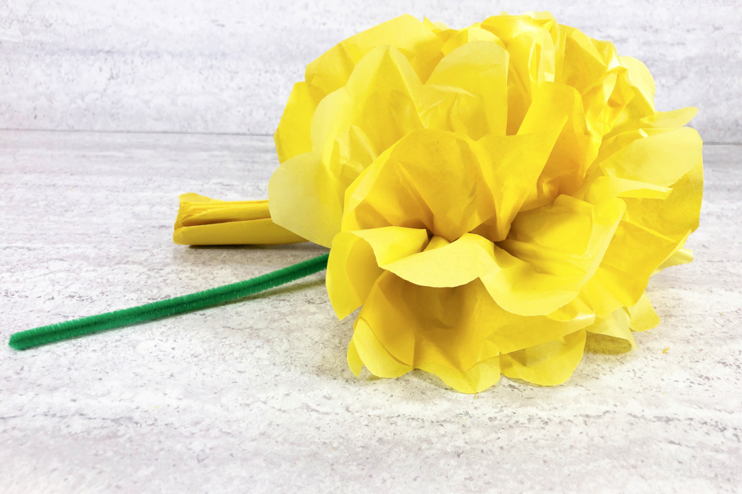 Tissue Paper Flower Craft