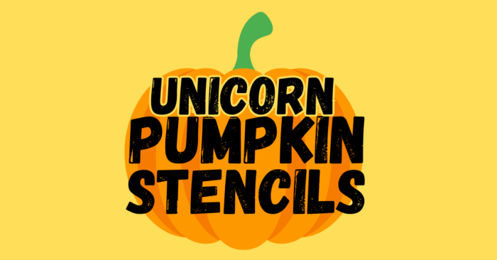 Unicorn Pumpkin Stencils printable