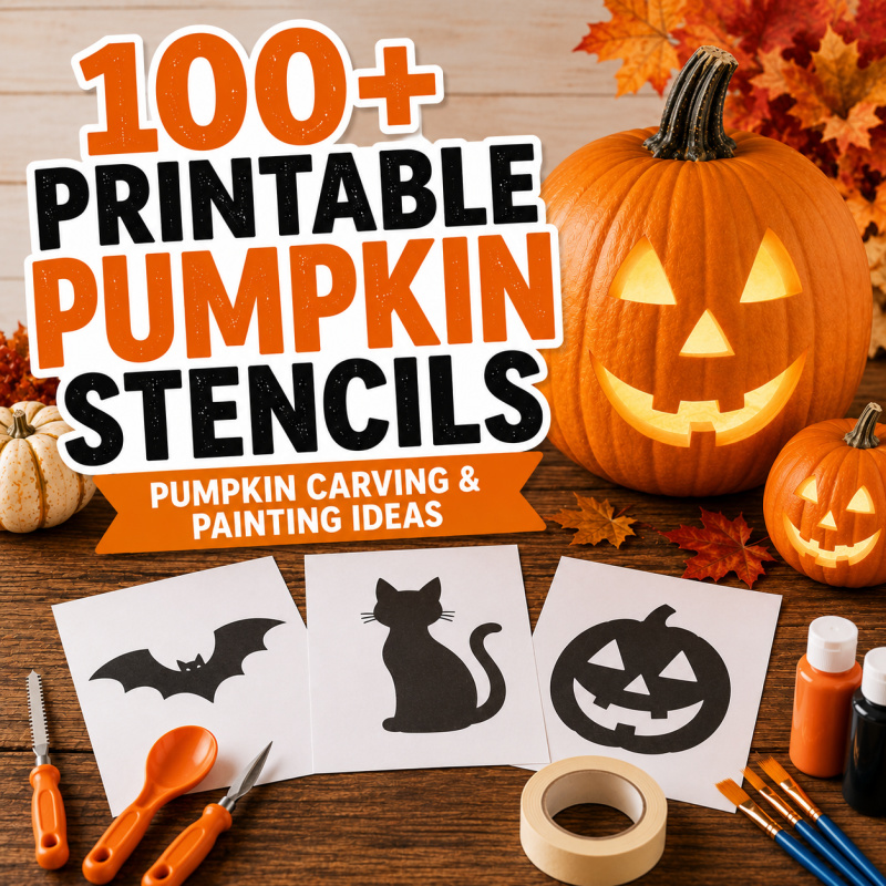 100+ Printable Pumpkin Stencils