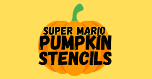 Super Mario pumpkin stencils printable