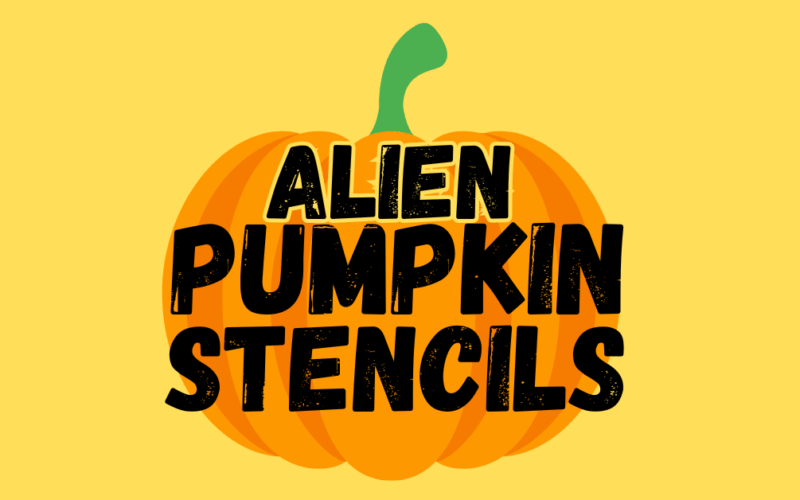 alien pumpkin stencils printable