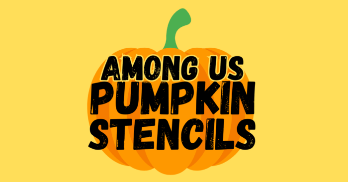 Among Us Pumpkin Stencils Printable