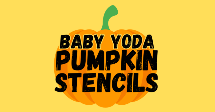 Baby Yoda Pumpkin Stencils Printable