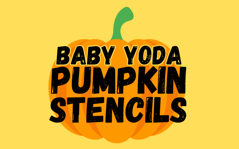 Baby Yoda Pumpkin Stencils Printable