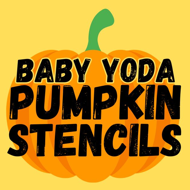 Printable Baby Yoda Pumpkin Stencils