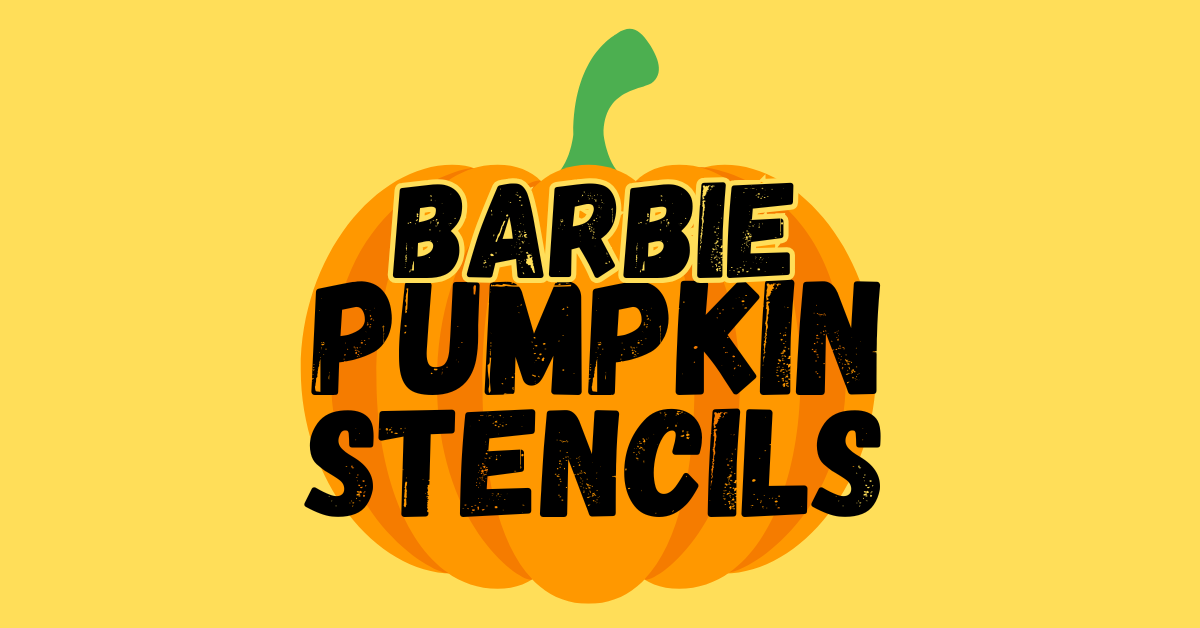 Printable Barbie Pumpkin Stencils