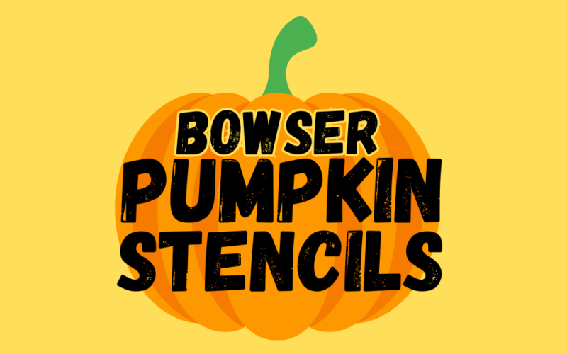Bowser Pumpkin Stencils Printable