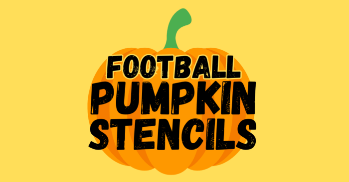 Football Pumpkin Stencils Printable