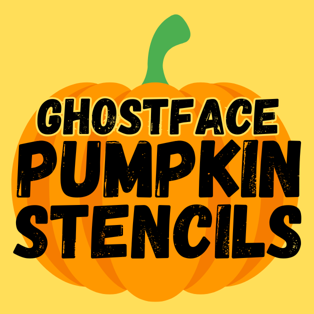 Ghostface Pumpkin Stencil | Printable Carving Templates