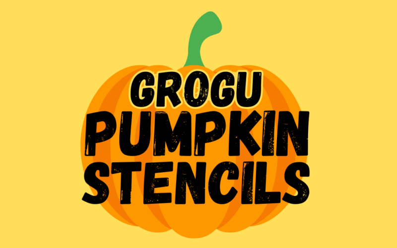 Grogu Pumpkin Stencils Printable