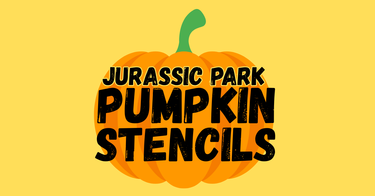 Printable Jurassic Park Pumpkin Stencils