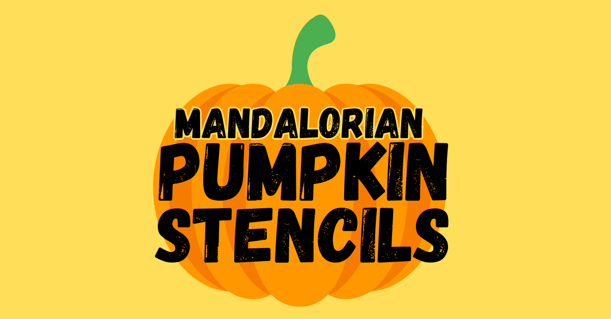Printable Mandalorian Pumpkin Stencils