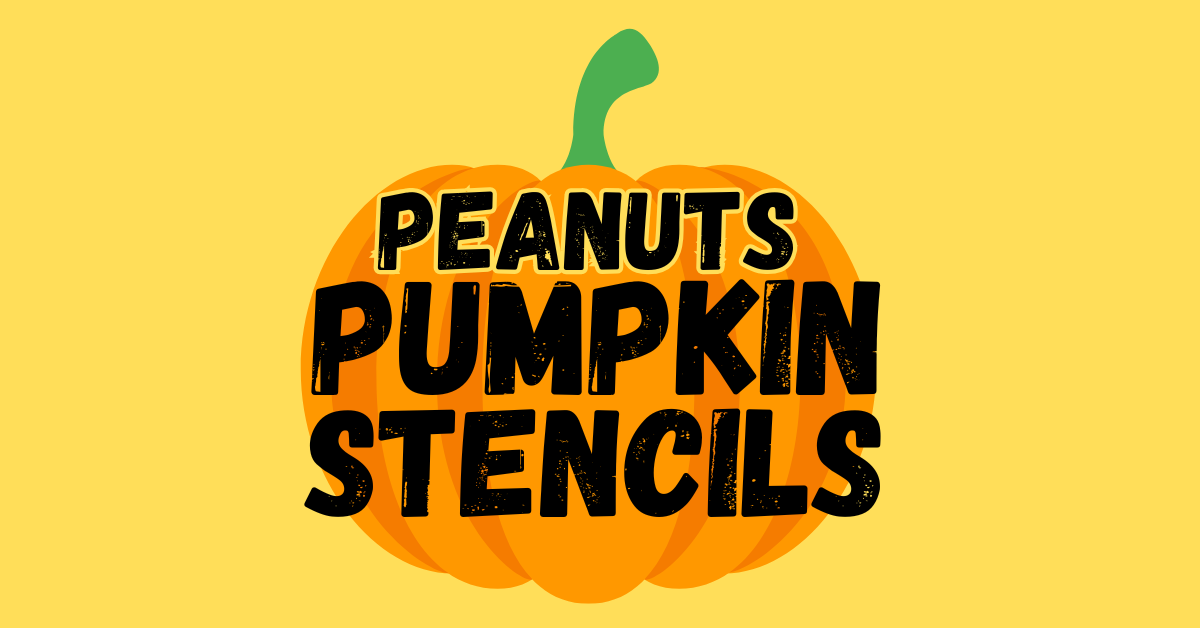 Printable Peanuts Pumpkin Stencils