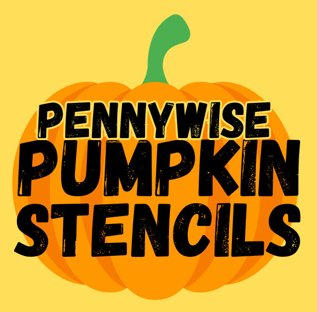 Pennywise Pumpkin Stencil | Printable Pumpkin Carving Templates