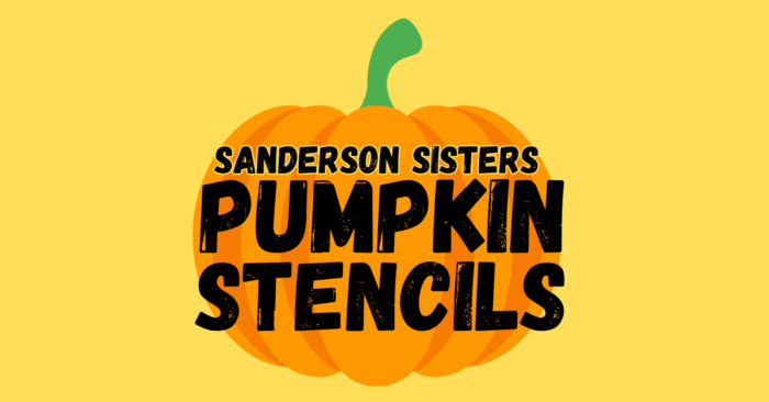 sanderson sisters pumpkin stencils printable