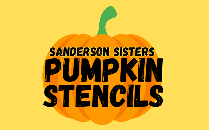 sanderson sisters pumpkin stencils printable