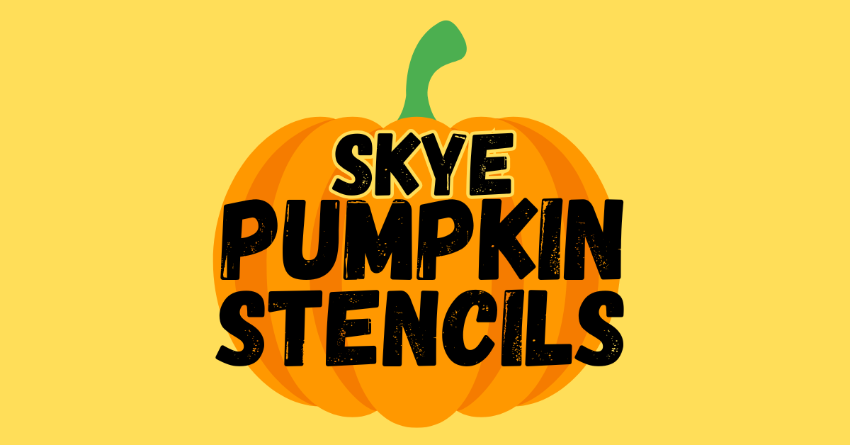 Printable Skye Pumpkin Stencil