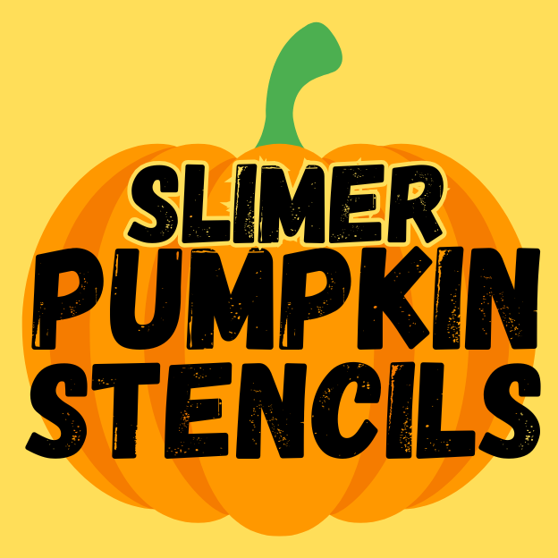 Printable Slimer Pumpkin Stencil