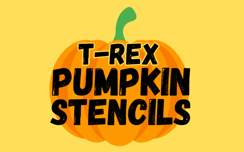 t rex pumpkin stencils printable