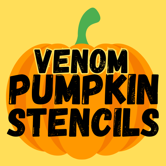 Venom Pumpkin Stencil