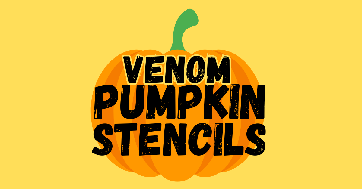 Venom Pumpkin Stencil