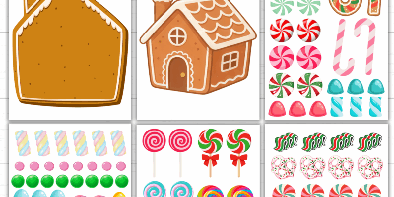 Printable Build a Gingerbread House
