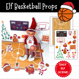 Printable Elf Basketball Props