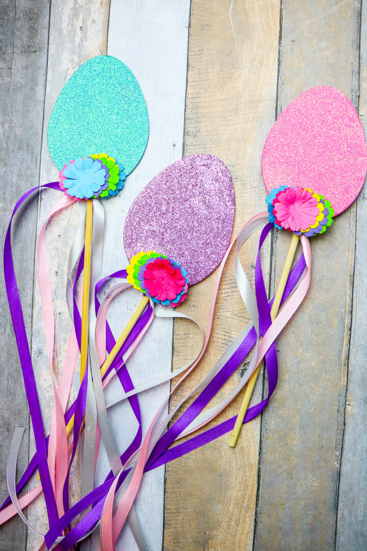 Easter Egg Ribbon Wands