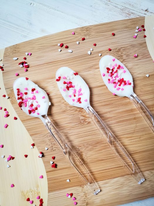 Chocolate Covered Spoons Idea for Valentine's Day