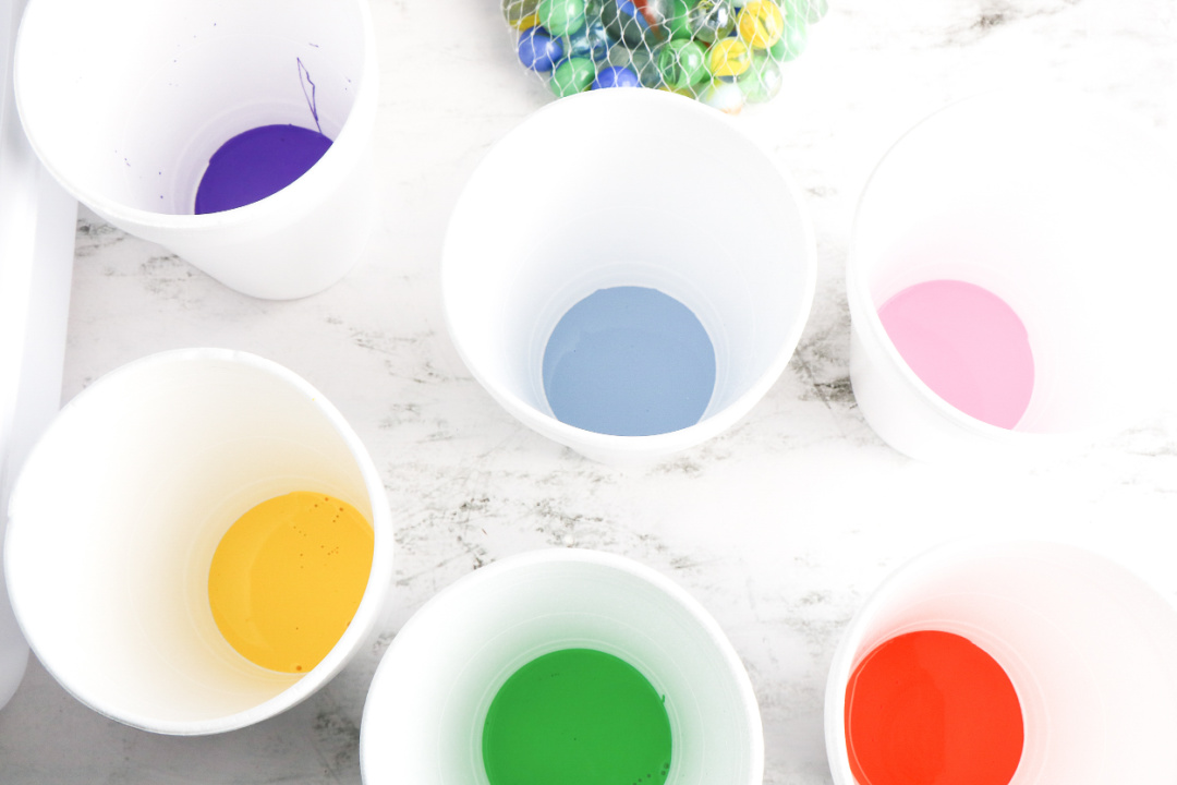 Marble Painted Easter Eggs