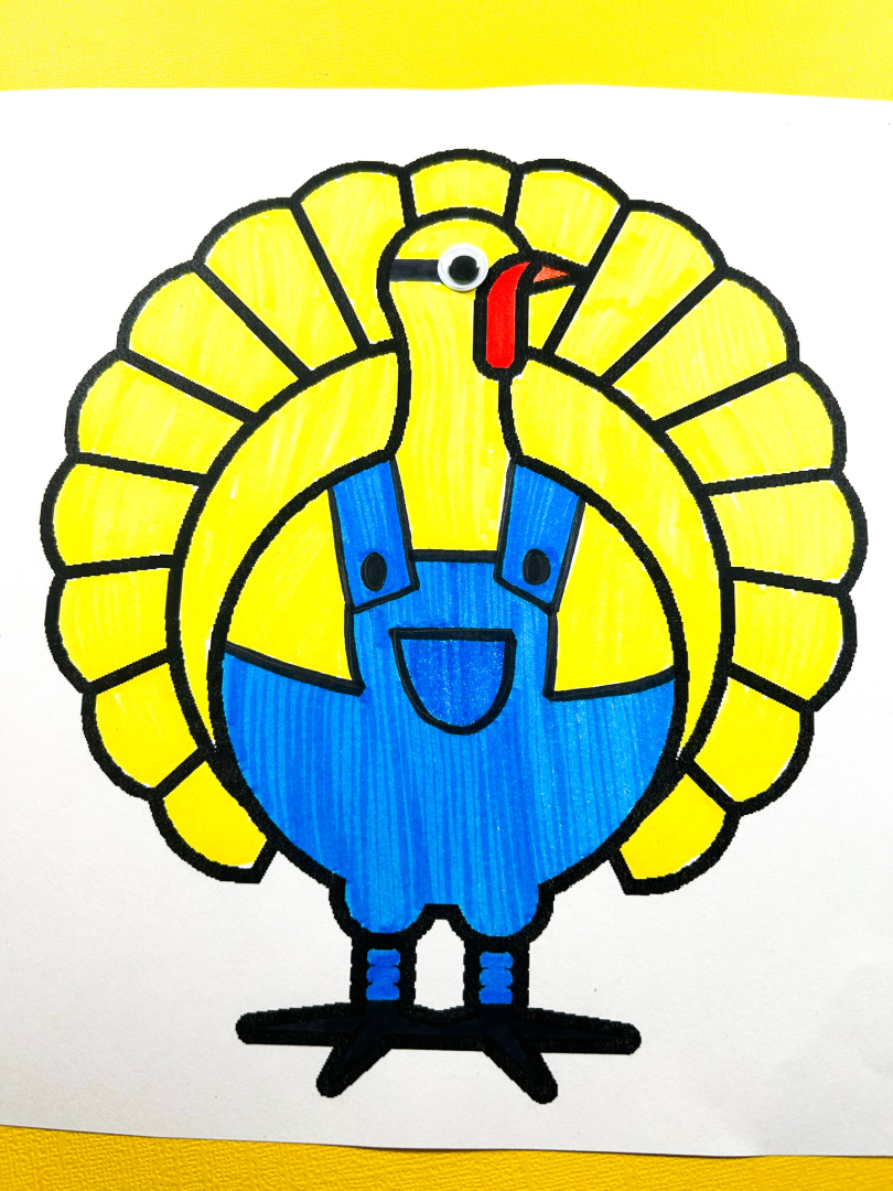 Minion Turkey Disguise Template