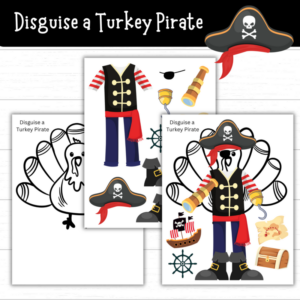 Printable Disguise a Turkey Pirate