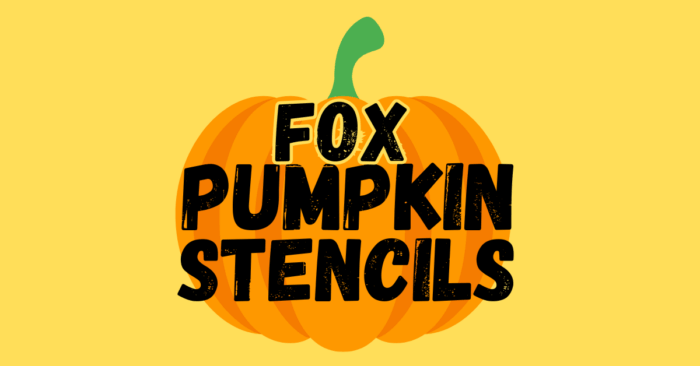 Fox Pumpkin Stencils printable