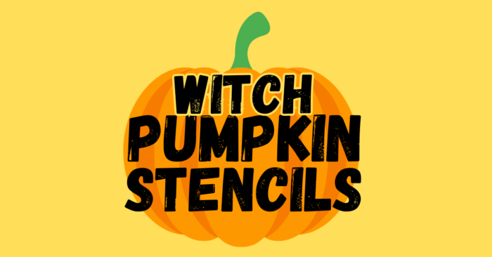 Witch Pumpkin Stencils Printable