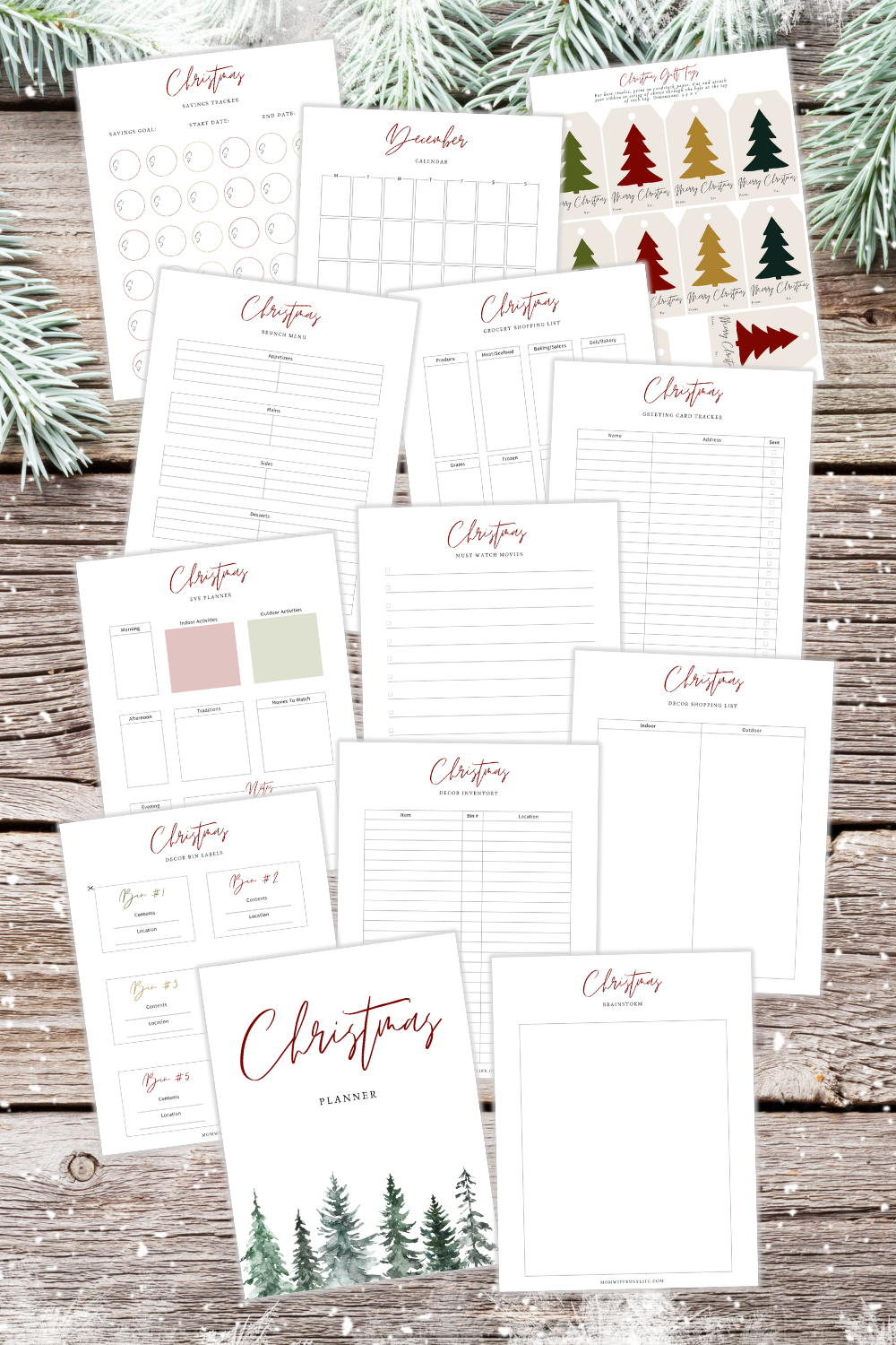 Christmas Planner Printable