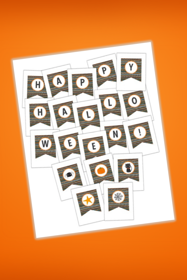 Free Happy Halloween Banner Printable