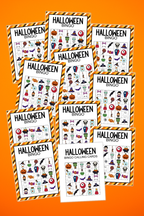 printable halloween bingo cards