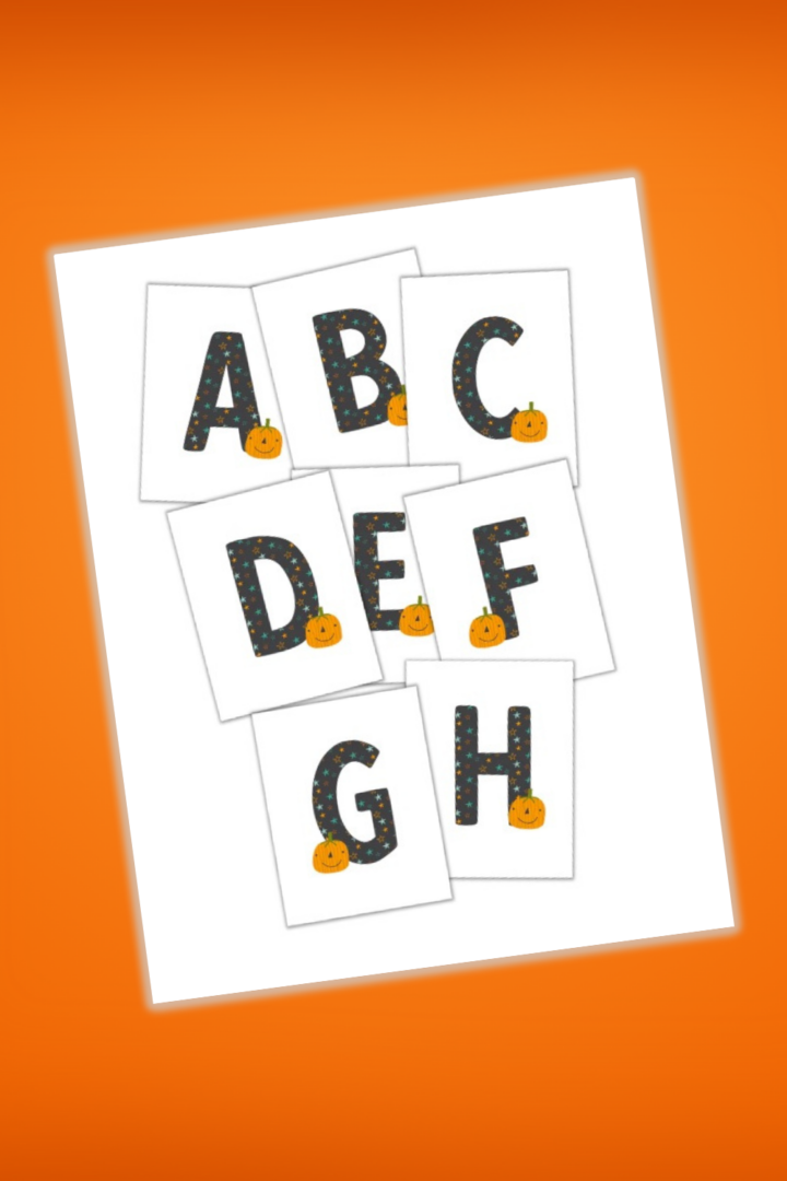 Free Printable Halloween Letters of the Alphabet