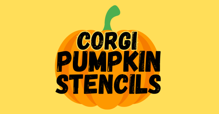 Corgi Pumpkin Stencils printable