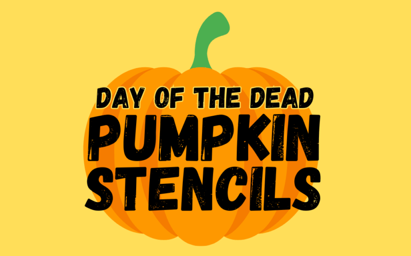 Day of the Dead Pumpkin Stencils printable
