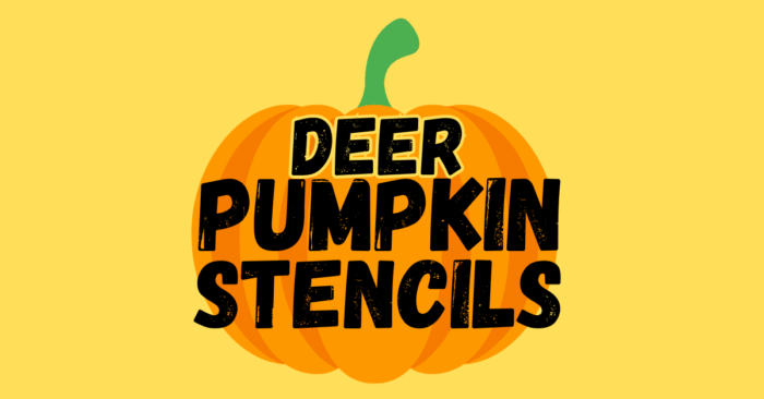 deer pumpkin stencils printable