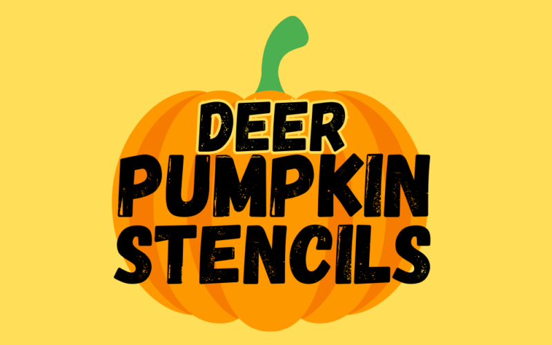 deer pumpkin stencils printable