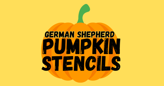 German Shepherd Pumpkin Stencils printable