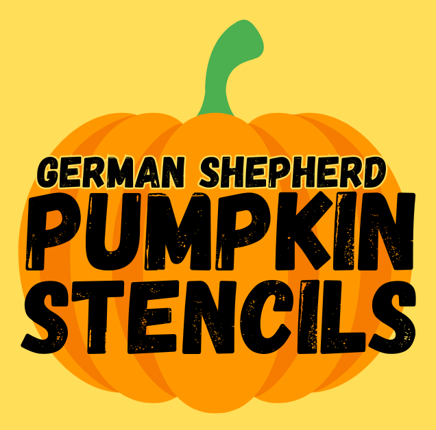 German Shepherd Pumpkin Stencils